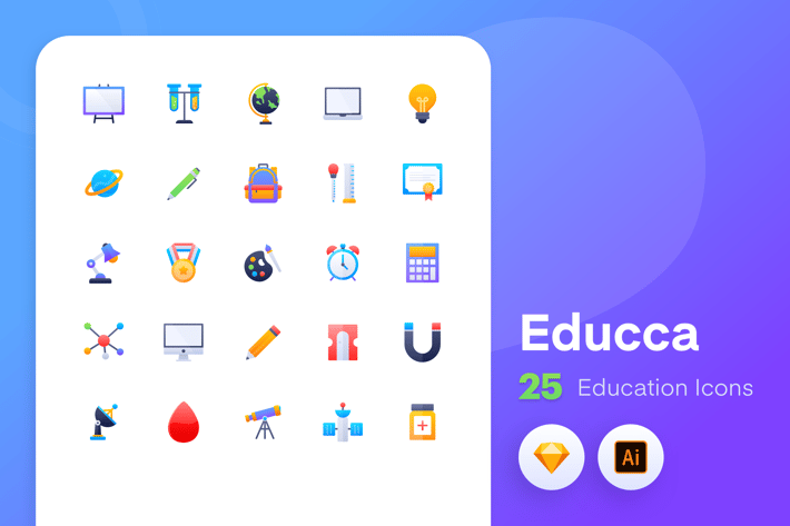 Educca - Education icons Vol.2