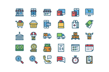 30 Shop and Delivery icons
