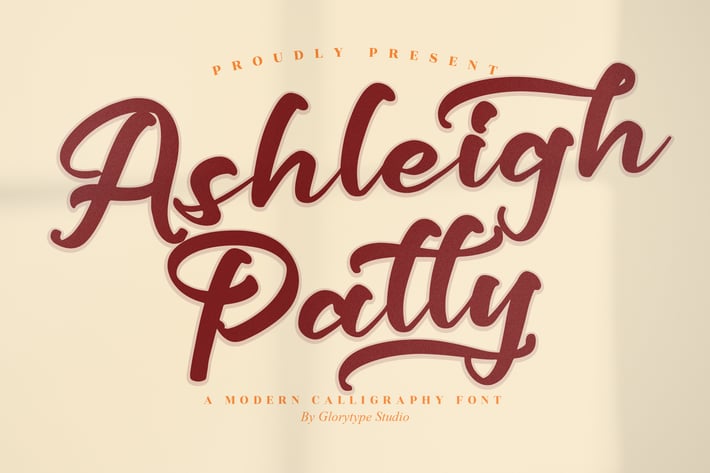 Ashleigh Patty Modern Calligraphy Font