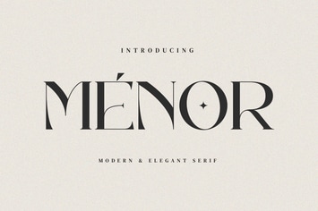 Menor - Stylish Ligature Font