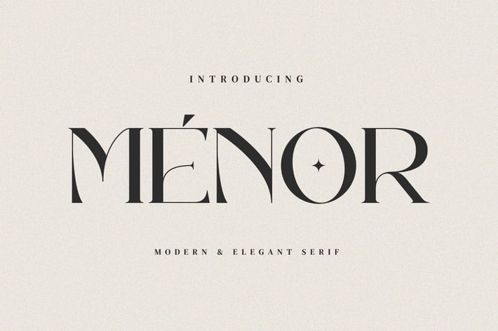 Menor - Stylish Ligature Font