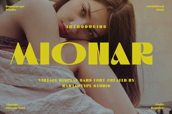 Mionar Vintage Bold Sans Font
