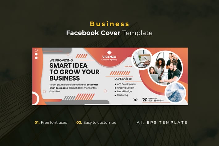 Business r1 Facebook Cover Template