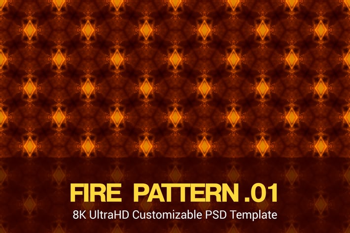 8K UltraHD Seamless Fire Pattern Background