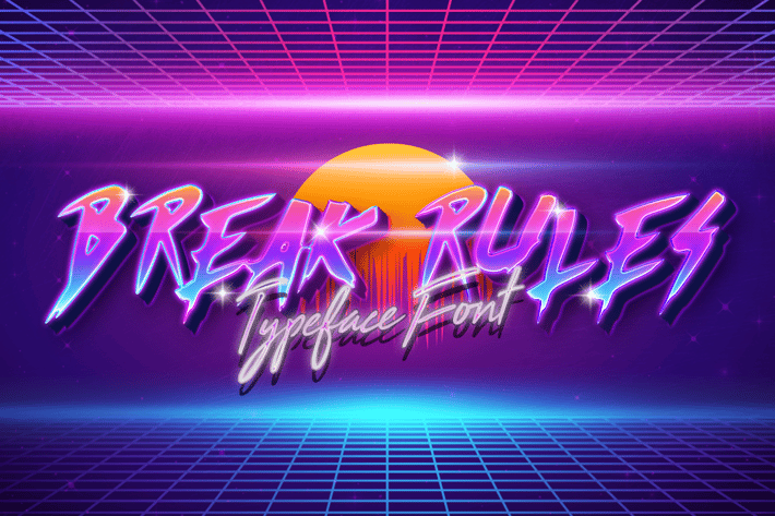 BreakRules Typeface Font