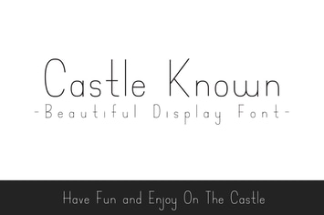 Castle Known - Font