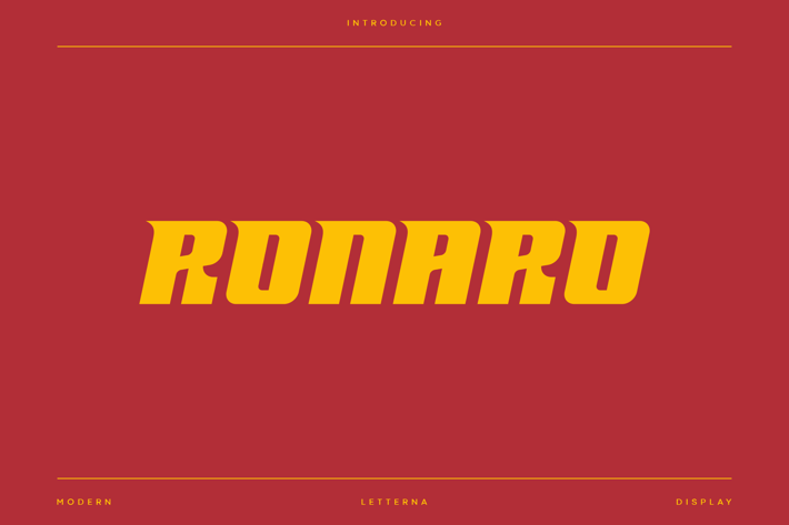 Ronaro - Modern Sport Typeface