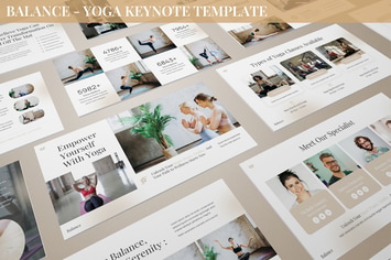 Balance - Yoga Keynote Template 