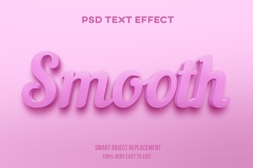 Smooth Pink pastel text effect