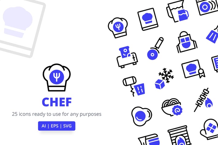 Chef (Line and Solid)