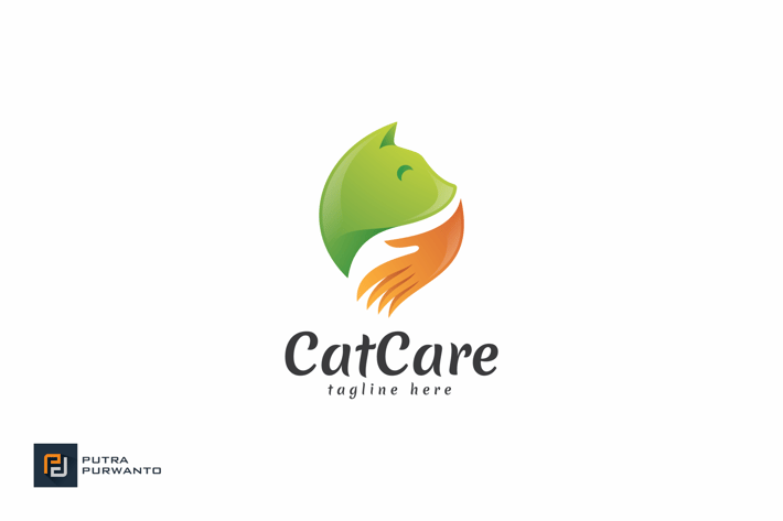 Cat Care - Logo Template