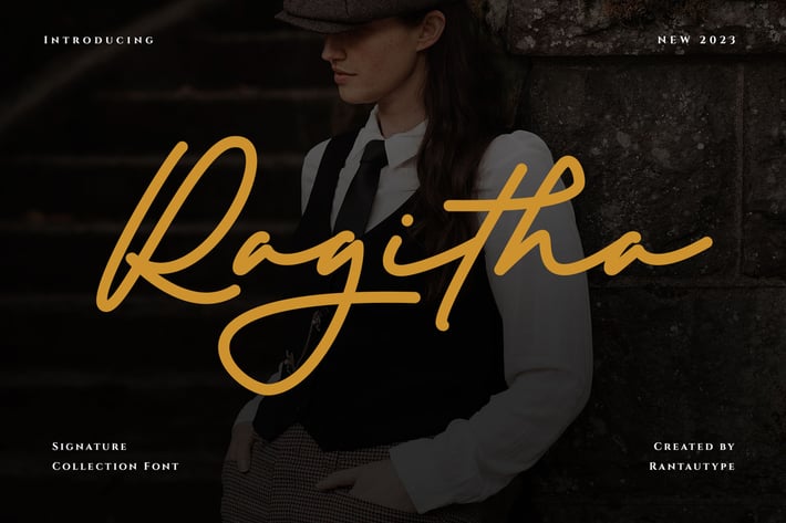 Ragitha A Business Signature Font