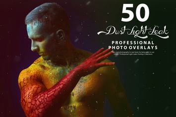 50 Dust Light Leak Photo Overlays