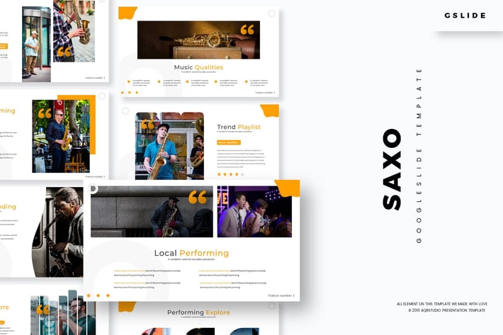 Saxo - Google Slide Template