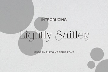 Lightly Sailler - Beautiful New Serif Font 