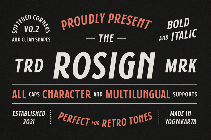 Rosign - Bold and Italic