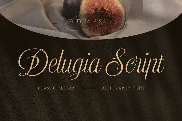 Delugia - Classic Elegant Calligraphy Script Font