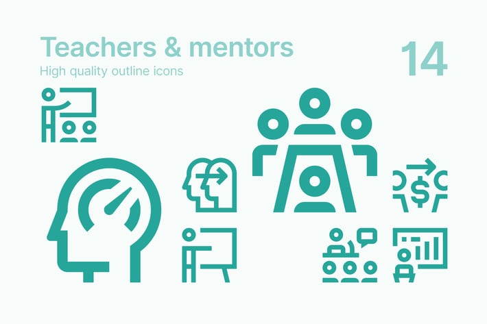 Teachers & Mentors Icons