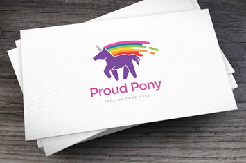Proud Pony Logo Template