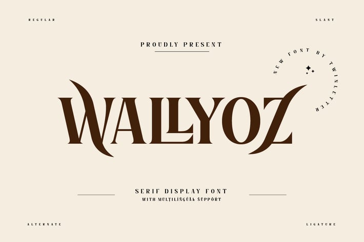 Wallyoz - Serif Display Font