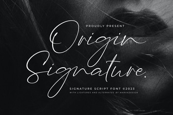 Origin Signature - Script Font