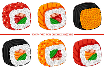 Sushi Vector Pack #01