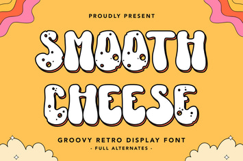 Smooth Cheese - Groovy Retro Display Font