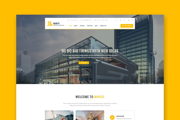 Marize - Construction & Building PSD Template