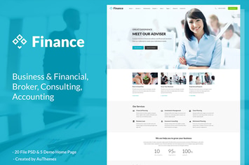 Finaco - Finance Corporate PSD Template