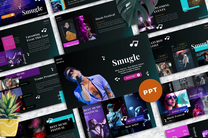 Smugle - Musician Powerpoint Templates