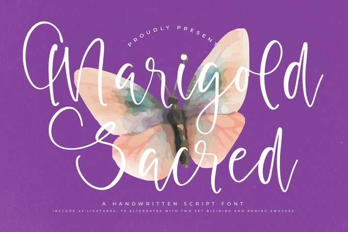 Marigold Sacred Handwritten Script Font