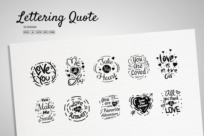 Lettering Quote