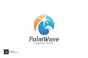 Palm Wave - Logo Template