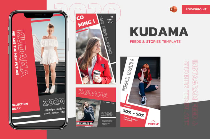 Instagram Feeds & Stories - Powerpoint