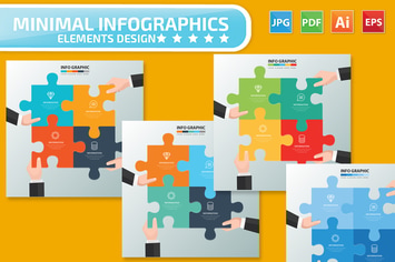 Puzzle Infographics design