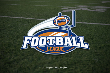 Football League Event Logo Template