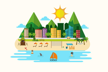 Summer Beach Vector