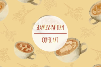 Coffee Art – Seamless Pattern