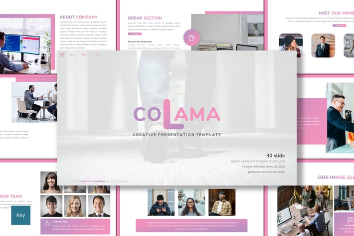 Colama - Creative Keynote Template