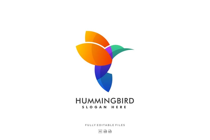 Hummingbird Colorful Logo