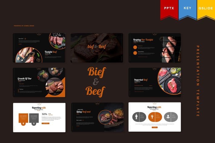 Bief And Beef | Powerpoint, Keynote, Google Slides