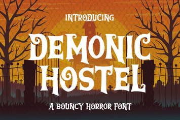 Demonic Hostel a Bouncy Horror Font