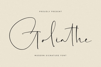 Goliathe Modern Signature Font