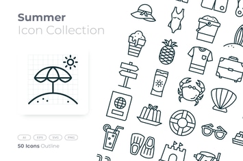 Summer Outline Icon