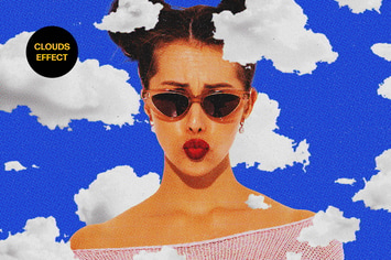 Clouds Comic Photo Effect