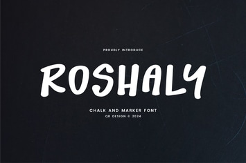 Roshaly - Chalk & Marker Font
