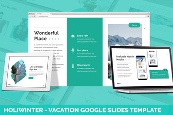 Holi Winter - Vacation Google Slides Template