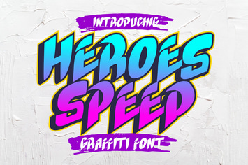 Heroes Speed - Graffiti Font