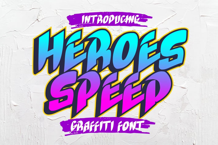 Heroes Speed - Graffiti Font