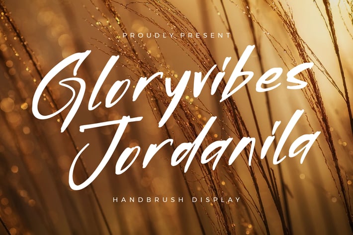 Gloryvibes Jordanila Handbrush Display Font